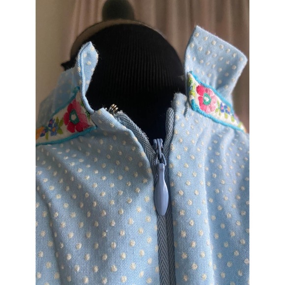 Vintage Prairie Dress, Ruffled teired, Ribbon Trim, Cottage Core - Picture 6 of 8